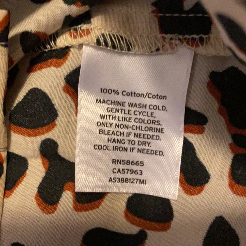 1901 Leopard Print Button Down Top | Color: Black - image 5